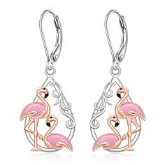 PRICES MAY VARY. 【FLAMINGO EARRINGS】Flamingos standing on one leg display incredible balance and stability. These flamingo earrings encourage you to strive for balance in your relationships, personal well-being and professional life. 【FLAMINGOS EARRINGS FOR WOMEN】Flamingos are known for their monogamy and are a symbol of love, devotion and commitment. Give your sweetheart these flamingo earrings and fill her life with joy. 【FLAMINGO EARRINGS DANGLE】The pink flamingo's unique and striking appeara Easter Bunny Earrings, Flamingo Themed Party, Red Cardinal Bird, Flamingo Jewelry, Flamingo Earrings, Bunny Earrings, Jewelry Showcases, Jewelry Charms, Bird Earrings