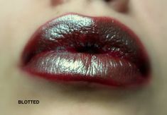 "This dark brownish red lip gloss with green shimmer and a \"glass effect\" will be a perfect addition to your collection! This is a stain and mica based shimmery gloss. Add a touch to your bottom lip for a natural, soft shimmer or apply a few layers to both lips for a deeper hue. You can achieve a great look if you apply once, and reapply in a few minutes. You can also blot it, and wear with no \"glass effect\" (as shown on photo 3). Use your finger to spread on your lips. Do not rub on to lips Red Lipgloss, Red Lips Makeup Look, Burgundy Lips, Green Lipstick, Red Lip Gloss, Small Lips, Brown Lipstick, Ethereal Makeup, Red Lip