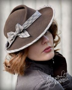 1930s Style, Retro Hats, Earthy Brown, Brown And Green