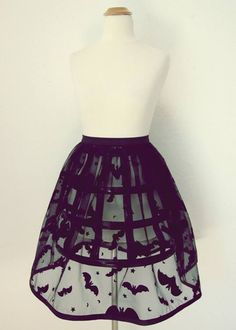 bat skirt. Halloween Fashion, Soft Grunge, Yohji Yamamoto, Dark Fashion, Gothic Lolita, Pastel Goth, Visual Kei