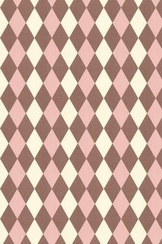 a pink and brown checkerboard pattern with white squares on the bottom half of it