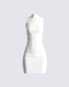 Finesse Clothing, Finesse Dress, Little White Dress, Ribbed Mini Dress, Lauren White, Selling Clothes, Little White Dresses, Lookbook Outfits, Dream Clothes