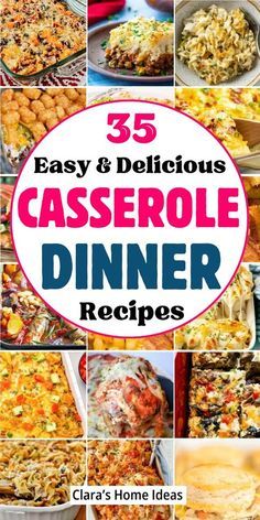 25 easy and delicious casserole dinner recipes