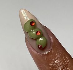 Funky Minimalist, Martini Nails, Olive Nails, Food Nails, Crazy Nails, Really Cute Nails, Spring Nail, Fire Nails, Dream Nails