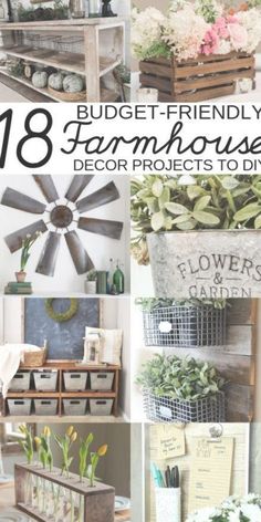 Diy Farmhouse Decoration, Industrial Farmhouse Decor, Diy Rustic Home, Dream Interior, Farmhouse Decor Ideas, Diy Rustic Decor, Vintage Farmhouse Decor, Top Furniture, Budget Friendly Decor