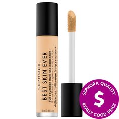 A full-coverage, liquid-cream concealer to instantly cover, conceal, and correct all over the face with a natural finish.Coverage: Full Finish: NaturalFormulation: Liquid Highlighted Ingredients: - Hyaluronic Acid: Hydrates. - Algae Extract: Anti-pollution. Ingredient Callouts: This product is vegan. What Else You Need to Know: This weightless longwearing formula instantly evens out the appearance of skin without caking or drying. Enriched with algae extract and hyaluronic acid, this skin-enhanc Hydrating Concealer, Nars Radiant Creamy Concealer, Tarte Shape Tape, Best Concealer, Full Coverage Concealer, La Pollution, Concealer Makeup, Liquid Concealer, Creamy Concealer