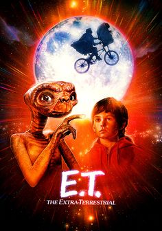 the extra terrestrial movie poster for e t