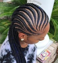 Top 2023 Ghana Braid Hairstyles: Stunning Braided Styles To Try Out Big Cornrows Hairstyles, Big Cornrows, Hair Twist Styles