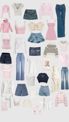 #fashion Stylish Girly Outfits, Cute Pink Summer Outfits, Pink Outfit Board, Outfit Ideas Girly Casual, Femenine Outfits Style, Simple Girly Outfits, Girly Outfits For School, Coquette Wardrobe, Girly Outfit Ideas