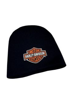 HARLEY DAVIDSON Embroidered Shield Black Beanie Black Beanie, Beanie Cap, Motor Harley Davidson Cycles, Black Hat, Hat Shop, Knit Beanie, Harley Davidson, Fashion Branding