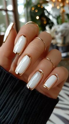 White French Tip Nails: 💅 Divine Elegance! 💫💖 White On White French Manicure, White French Tip Nails, White French Tips, Elegant Nail Designs, Diva Nails, White French Tip, French Nail Designs, Striped Nails, Tip Nails