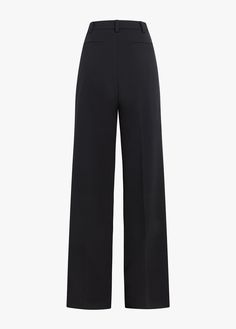 The Low Favorite Pant is our best-selling mid-rise trouser (formerly The Agnes Pant), cast in a structured Italian suiting fabric. With a fluid wide-leg silhouette and front pleats, these classic black pants are a true wardrobe essential.63% Polyester, 32% Rayon, 5% SpandexCare Instructions:Machine wash cold gentle cycleLine dryDry CleanGaby is 5'9" wearing size 2Rise: 11 1/4"Leg Opening: 21"Inseam: 34" Video: Misia is 5' 10" wearing a size 14 Lauren is 5’10” a size 6 Chic Black Wide Leg Pants With Pressed Crease, Tailored Wide Leg Evening Pants, Modern Tailored Wide Leg Pantsuit, Formal Wide Leg Dress Pants, Evening High-waisted Wide Leg Pants With Pressed Crease, Evening Wide Leg Pants With Pressed Crease, Sleek Wide-leg Pantsuit For Business, Sleek Wide Leg Pantsuit For Business, Sleek Tailored Wide-leg Dress Pants