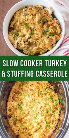 casserole in a bowl Turkey And Stuffing Casserole Crockpot, Turkey Tenderloin And Stuffing Crockpot, Easy Turkey Crockpot Recipes, Crock Pot Turkey And Stuffing, Crock Pot Turkey Dressing, Slow Cooker Turkey Cutlets, Turkey And Dressing Crockpot Recipes, Crockpot Turkey Stuffing Recipes, Crockpot Turkey Stuffing