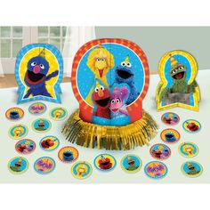 sesame street party decorationating kit