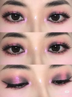 Ethereal Prom Hairstyles, Simple Cute Party Outfits, Mystical Eye Makeup, Sclera Contacts Makeup, Eyeliner For Round Almond Eyes, Pop Punk Princess Aesthetic, Soft-girl Makeup, Narrow Face Makeup, Sage Green Douyin Makeup