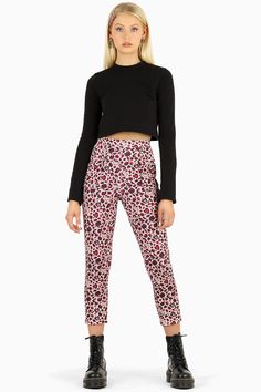 Hello Kitty Lover Cuffed Pants - LIMITED ($119AUD) by BlackMilk Clothing Mid-rise Black Punk Pants, Casual Hello Kitty Long Pants Sleepwear, Cute Hello Kitty Print Loungewear Pants, Cotton Bedtime Bottoms With Hello Kitty Print, Black Milk Leggings, Waist Cincher Corset