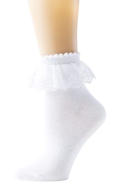 PRICES MAY VARY. 【Material】80% cotton, 12% spandex and 8% Lace. 【Classical】Socks with lace-2 layers of lace design,making you special,Womens socks lace with trim, high stretch design bring you sexy and younger feeling, catch more eyesight, make you have a very Cute sweet feeling, Makes you feel "girly"... 【Size】Women shoe size 5-8, Soft breathable provides a more health and confortable fit, these ankle socks fit for most girls and women,Perfect For All Season,Machine washable, cold water wash, n White Frill Socks, Socks Ruffle, Frill Socks, Lace Ankle Socks, Socks Lace, Knit Boot Socks, Frilly Socks, Womens Socks, Kids Pjs