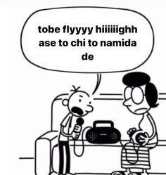 a cartoon with the caption to be flyyyyyy hilligh ase to chito namida de