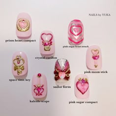 💕💖💓sailor chibi moon💓💖💕 ・ Sailor form is a Sailor Moon musical Image from 🌙✨ ・ ・ ・ @yukamizz #nailsbyyuka | Instagram Sailor Moon Nails Art, Sailor Moon Themed Nails, Sailor Mars Nails, Sailor Moon Nails Design, Sailor Moon Inspired Nails, Uñas Sailor Moon, Sailor Moon Nail Art, Jojo Nails, Sailor Moon Symbols