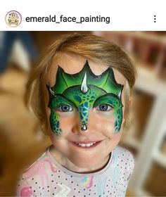 Monster Face Painting, Superhero Face Painting, Dragon Face Painting, Animal Face Paintings, Face Painting For Boys, Dragon Face, Face Painting Easy