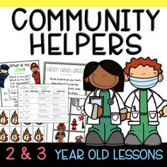 Check out the newest lesson plan set... it was created with 2 and 3 year olds in mind! This plan includes everything you need to make your COMMUNITY HELPERS unit perfect! This week long lesson plan includes:Features 7 fun and engaging songsThis unit focuses on firefighters, doctors, police and dentist Whole group activities for 1 week (including: Whose Tools?, Fire Knock Down, Doctor Touch Bag, Tooth Experiment, What is an Emergency?) Small group activities for 1 week (including: Helper Puzzles, Community Helpers Toddler Activities, List Of Community Helpers, Community Helpers Centers, Community Helpers Lesson Plan, Community Helpers Unit, Community Helpers Preschool, Community Helper, Preschool Resources