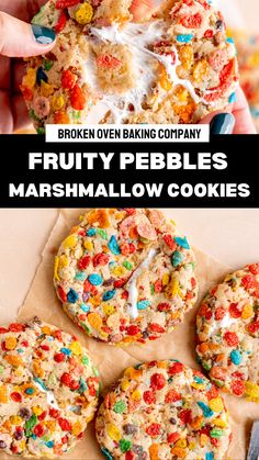 Fruity Pebble Cookies, Fruity Pebble, Stuffed Cookies, Marshmallow Cookies, Summer Baking, Chewy Sugar Cookies, Summer Cookies, Unique Desserts, Sweet Treats Recipes