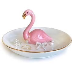 Hot Item Jewelry Holderfun Flamingo Dish Is Perfect For The Top Of A Dresser Or Night Stand. Holds Earrings, Other Jewelry, Coins, Or Anything Else That Needs Safekeeping. Rings Can Slide Right Onto The Flamingo's Neck! Specificationsthe Ring Holder Made From Ceramic, It's Brightly Painted In A Lovely Gloss Finish. Dimensions Of The Ring Holder Is 4.3inch Width And 4inch Height. This Ring Holder Can Be Placed On A Bedside Or By The Bathroom Sink And Fit In Anywhere To Usefully Hold And Store You Ring Holder Cute, Beachy Jewelry Holder, Cute Ring Holder, Ring Holders Clay, Flamingo Ceramics, Jewellery Holder Clay, Preppy Flamingo, Clay Jewelry Holder, Flower Ring Holder