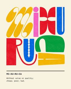 an image of a poster with the words art u - ku - ruca on it