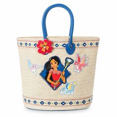 ~Disney Store Authentic~ Elena of Avalor Swim Bag!     New with Tags - Fast Shipping - Great Gift! Take your next swimming adventure to a new level of style with this Elena of Avalor swim bag featuring a woven straw look. Elena is looking like a true leader with Zoom, Mingo, and Estrella flying close by. Safety WARNING: CHOKING HAZARD - Small Parts. Not for children under 3 years. CAUTION: Entanglement hazard. Keep away from very young children. Do not place around neck. Woven straw look Vinyl a Disney Elena, Swim Bag, Elena Of Avalor, Pool Birthday, Cool Kids Clothes, Girls Tote, Pool Birthday Party, Disney Bag, Disney Shop