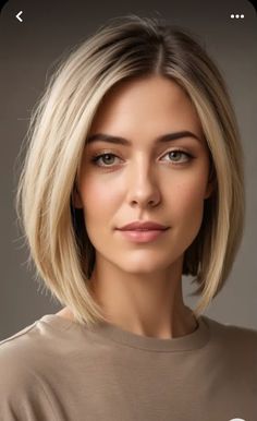 Brown Hair Bob Medium, Medium Long Bob Hairstyles, Long Bob Hairstyles For Fine Hair, Long Straight Bob, Collarbone Length Hair, Winter Update, Grey Blonde Hair