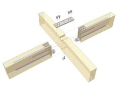 the diagram shows how to make an easy diy project with wood and metal parts