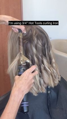 Small Curling Iron Curls, Ways To Curl Your Hair With A Curler, Half Inch Curling Iron Hairstyles, How To Curl Collar Bone Length Hair, 1 Inch Barrel Curls, Beach Curls With Curling Iron, How To Curl A Lob, Curling Shoulder Length Hair Tutorial