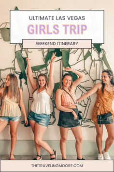 Ultimate Las Vegas Girls Trip Guide - What to Do, Where to Eat, and Where to Stay Things To Do In Vegas Girls Trip, Vegas Girls Trip Outfits, Vegas Girls Trip Aesthetic, Girls Vegas Trip, Girls Weekend Getaway