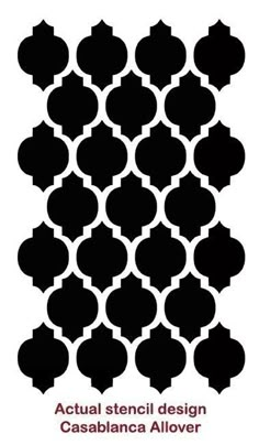 the back side of a black and white poster with an image of a pattern on it