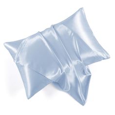 PRICES MAY VARY. Soft And Smooth Satin Fabric --HommJF silky satin pillow case with zipper is designed with your comfort in mind. The satin pillowcase is crafted from the highest quality 100% premium satin fabrics, creating a new standard in softness. Every touch brings love to the face and hair. Whether it is the gloss of the surface or the natural smoothness of the fabric, it shows a high-end and delicate quality. And what could be more important than getting the best sleep possible after a ha Blue Silk Pillowcase, Silky Pillowcase, Beachy Pillows, Satin Pillow Case, Satin Fabrics, Silk Pillowcase Hair, Silk Pillowcases, Blue Sheets, Satin Pillow