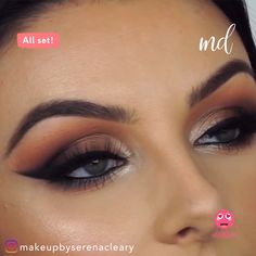 Cat Eye Makeup Look, Colorful Makeup Tutorial, Brown Eye Makeup Tutorial, Rose Gold Eye Makeup, Hooded Eye Makeup Tutorial, Bronze Eye Makeup, Natural Eye Makeup Tutorial, Smokey Makeup, Sultry Makeup