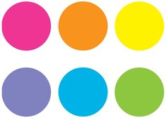 four different colored circles are shown in the same color scheme