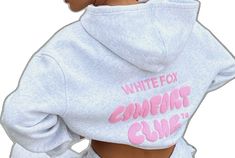 White Fox Hoodie, Fox Club, Mist Color, Sarah's Day, Fox Hoodie, Vintage Fleece, Puff Print, White Fox Boutique, Oversized Hoodie