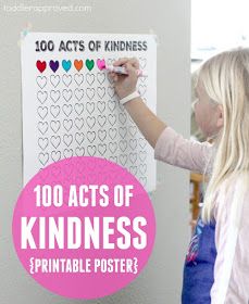 Kindness Poster Ideas, 100 Acts Of Kindness, Kindness Poster, Countdown Poster, Kindness Challenge, Act Of Kindness, Printable Posters