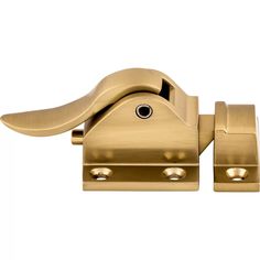 an image of a brass door handle on a white background