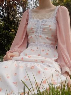 Check Aesthetic, Cottagecore Outfit, Romantic Questions, Fairycore Coquette, Cottagecore Outfits, Cottagecore Fashion, Cottagecore Style, Skirt Maxi, Mode Inspo