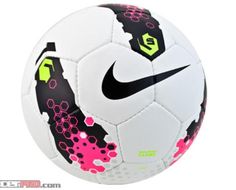 the nike soccer ball is designed to look like it has been painted pink and black