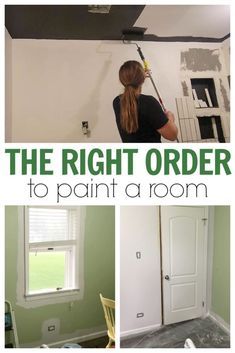 the right order to paint a room