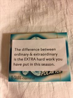 a piece of paper with a quote about polaroid on it that says the differences between ordinary & extraordinary is the extra hard work you have put in this season