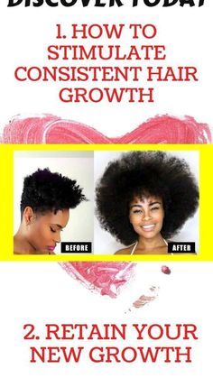 How To Stimulate Hair Growth, Products To Grow Hair Faster, 4c Hair Growth, Make Hair Grow Faster, Thicker Stronger Hair, Hair Grow Faster, Longer Hair Faster, Hair African, Make Hair Grow