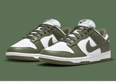 Top Rated Size W6.5 - Nike Dunk Low Medium Olive, Women's Shoes Nike Dunk Low Medium Olive, Nike Images, Cargo Khaki, Popular Sneakers, Cute Nikes, Swag Shoes, Nike Dunk Low, Hummel Sneaker, Nike Cortez Sneaker