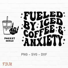 Fueled By Iced Coffee, Trendy Vinyl Shirt Ideas, Cricket Shirts Designs, Coffee Shirt Ideas, Iced Coffee Mug, Sweater Svg, Coffee Png, Coffee Svg, Cute Shirt Designs