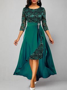 $49.99Women's 2 Pieces Lace Dress Maxi Party Dress Green Lace 3/4 Length Sleeve Lace Spring Fall Winter V Neck Wedding Guest Evening Party Vacation 2023Shop for cheap Romantic Lace Dresses onlineBuy at lightinthebox.com on sale today 2 Piece Lace Dress, Lace Wedding Guest Dress, Turquoise Lace, Women Lace Dress, Turquoise Dress, Lace Dress Long, Maxi Robes, Maxi Dress Green, Prom Dresses Lace