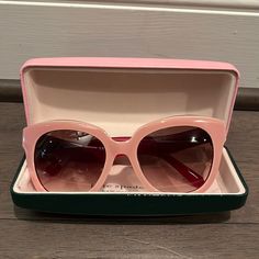 New In Box. No Tag. Pink Sunglasses, Kate Spade Accessories, Pink Red, Sunglasses Accessories, Kate Spade, Women Accessories, Sunglasses, Red, Pink