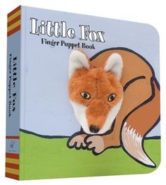 the little fox finger puppet book is on display